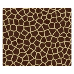 Giraffe Animal Print Skin Fur Two Sides Premium Plush Fleece Blanket (Small)