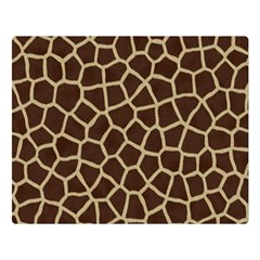 Giraffe Animal Print Skin Fur Two Sides Premium Plush Fleece Blanket (Large)