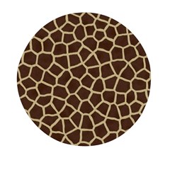 Giraffe Animal Print Skin Fur Mini Round Pill Box