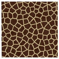 Giraffe Animal Print Skin Fur Wooden Puzzle Square