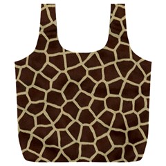 Giraffe Animal Print Skin Fur Full Print Recycle Bag (xxxl) by Amaryn4rt