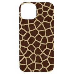 Giraffe Animal Print Skin Fur iPhone 14 Black UV Print Case