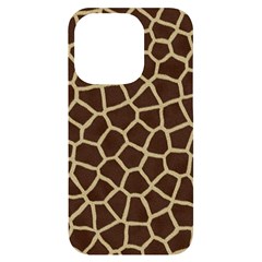 Giraffe Animal Print Skin Fur iPhone 14 Pro Black UV Print Case