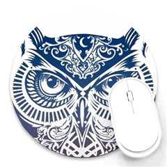 Owl Round Mousepad by Amaryn4rt