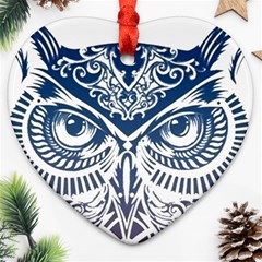 Owl Ornament (heart) by Amaryn4rt