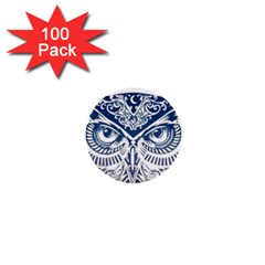 Owl 1  Mini Buttons (100 Pack)  by Amaryn4rt