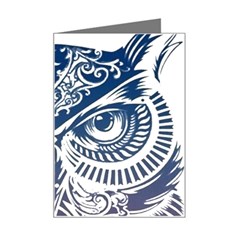 Owl Mini Greeting Card by Amaryn4rt