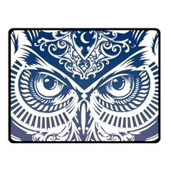 Owl Fleece Blanket (small) by Amaryn4rt