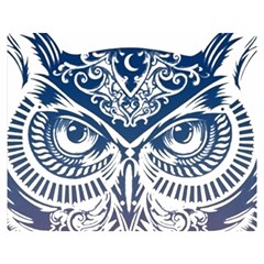 Owl Premium Plush Fleece Blanket (medium) by Amaryn4rt