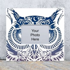 Owl White Wall Photo Frame 5  X 7  by Amaryn4rt