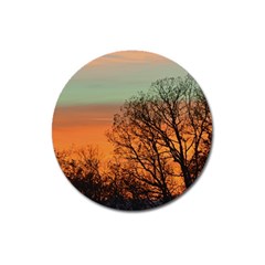 Twilight Sunset Sky Evening Clouds Magnet 3  (round) by Amaryn4rt