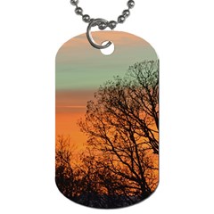 Twilight Sunset Sky Evening Clouds Dog Tag (one Side) by Amaryn4rt