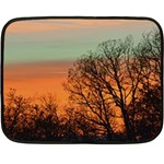 Twilight Sunset Sky Evening Clouds Fleece Blanket (Mini) 35 x27  Blanket