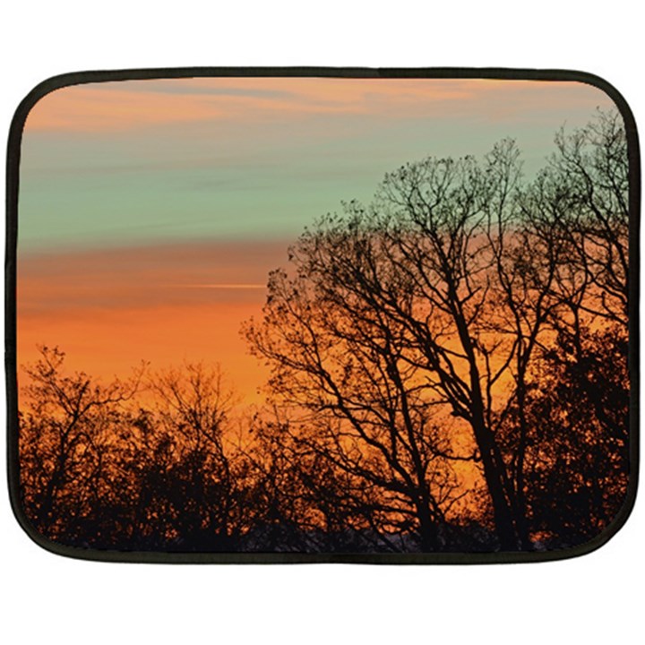 Twilight Sunset Sky Evening Clouds Fleece Blanket (Mini)