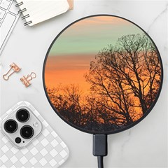 Twilight Sunset Sky Evening Clouds Wireless Fast Charger(black) by Amaryn4rt