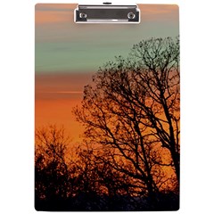 Twilight Sunset Sky Evening Clouds A4 Acrylic Clipboard by Amaryn4rt