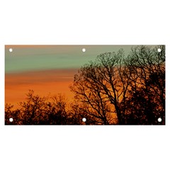 Twilight Sunset Sky Evening Clouds Banner And Sign 6  X 3  by Amaryn4rt