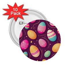 Easter Eggs Egg 2 25  Buttons (10 Pack)  by Ravend