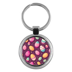 Easter Eggs Egg Key Chain (round) by Ravend