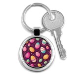 Easter Eggs Egg Key Chain (Round) Front