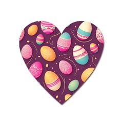 Easter Eggs Egg Heart Magnet by Ravend