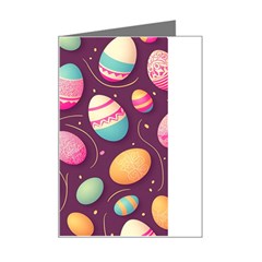 Easter Eggs Egg Mini Greeting Card by Ravend