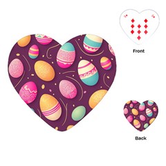 Easter Eggs Egg Playing Cards Single Design (heart) by Ravend