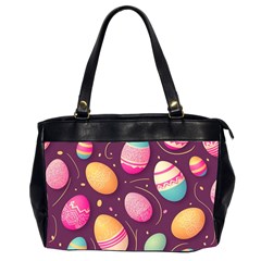 Easter Eggs Egg Oversize Office Handbag (2 Sides) by Ravend