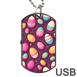 Easter Eggs Egg Dog Tag USB Flash (One Side) Front