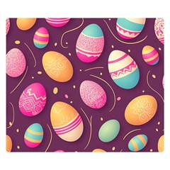 Easter Eggs Egg Two Sides Premium Plush Fleece Blanket (small) by Ravend