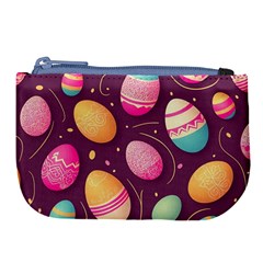 Easter Eggs Egg Large Coin Purse by Ravend