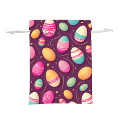 Easter Eggs Egg Lightweight Drawstring Pouch (m) by Ravend