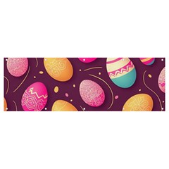 Easter Eggs Egg Banner And Sign 12  X 4  by Ravend