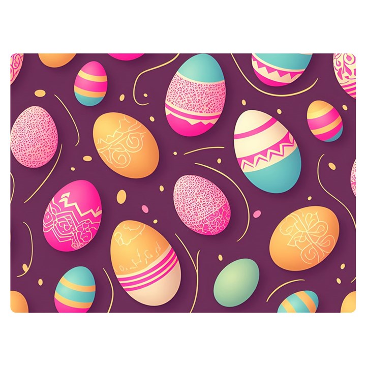 Easter Eggs Egg Premium Plush Fleece Blanket (Extra Small)