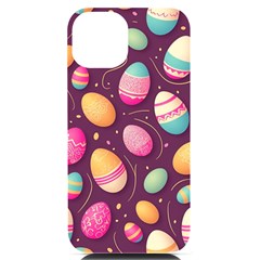 Easter Eggs Egg Iphone 14 Black Uv Print Case by Ravend