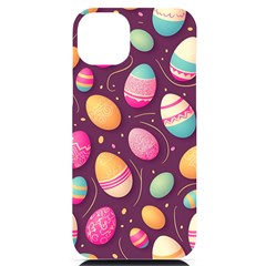 Easter Eggs Egg Iphone 14 Plus Black Uv Print Case by Ravend