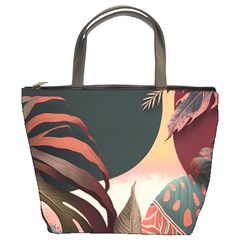 Leaves Foliage Plants Bucket Bag by Ravend