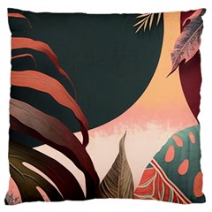 Leaves Foliage Plants Large Cushion Case (one Side) by Ravend