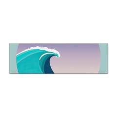 Tsunami Tidal Wave Wave Minimalist Ocean Sea 4 Sticker (bumper) by Wegoenart