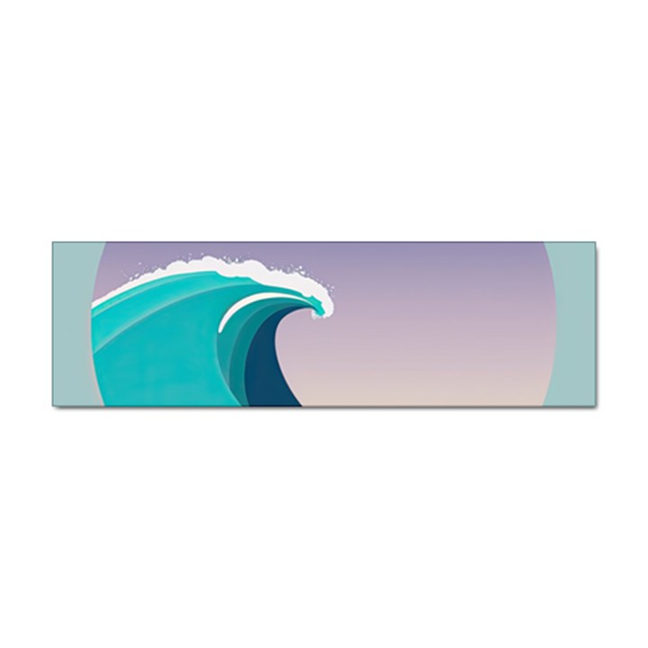 Tsunami Tidal Wave Wave Minimalist Ocean Sea 4 Sticker Bumper (10 pack)