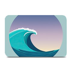 Tsunami Tidal Wave Wave Minimalist Ocean Sea 4 Plate Mats