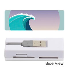 Tsunami Tidal Wave Wave Minimalist Ocean Sea 4 Memory Card Reader (stick) by Wegoenart