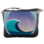 Tsunami Tidal Wave Wave Minimalist Ocean Sea 4 Messenger Bag Front