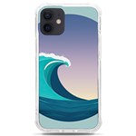 Tsunami Tidal Wave Wave Minimalist Ocean Sea 4 iPhone 12 mini TPU UV Print Case	 Front