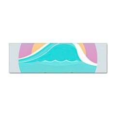 Tsunami Tidal Wave Wave Minimalist Ocean Sea Sticker Bumper (10 Pack) by Wegoenart