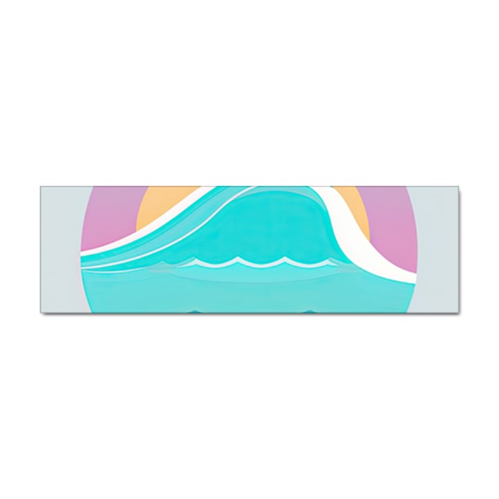 Tsunami Tidal Wave Wave Minimalist Ocean Sea Sticker Bumper (10 pack)