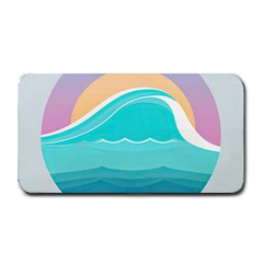 Tsunami Tidal Wave Wave Minimalist Ocean Sea Medium Bar Mat by Wegoenart