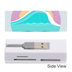 Tsunami Tidal Wave Wave Minimalist Ocean Sea Memory Card Reader (stick) by Wegoenart