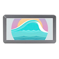 Tsunami Tidal Wave Wave Minimalist Ocean Sea Memory Card Reader (mini) by Wegoenart