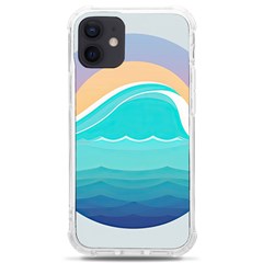 Tsunami Tidal Wave Wave Minimalist Ocean Sea Iphone 12 Mini Tpu Uv Print Case	 by Wegoenart